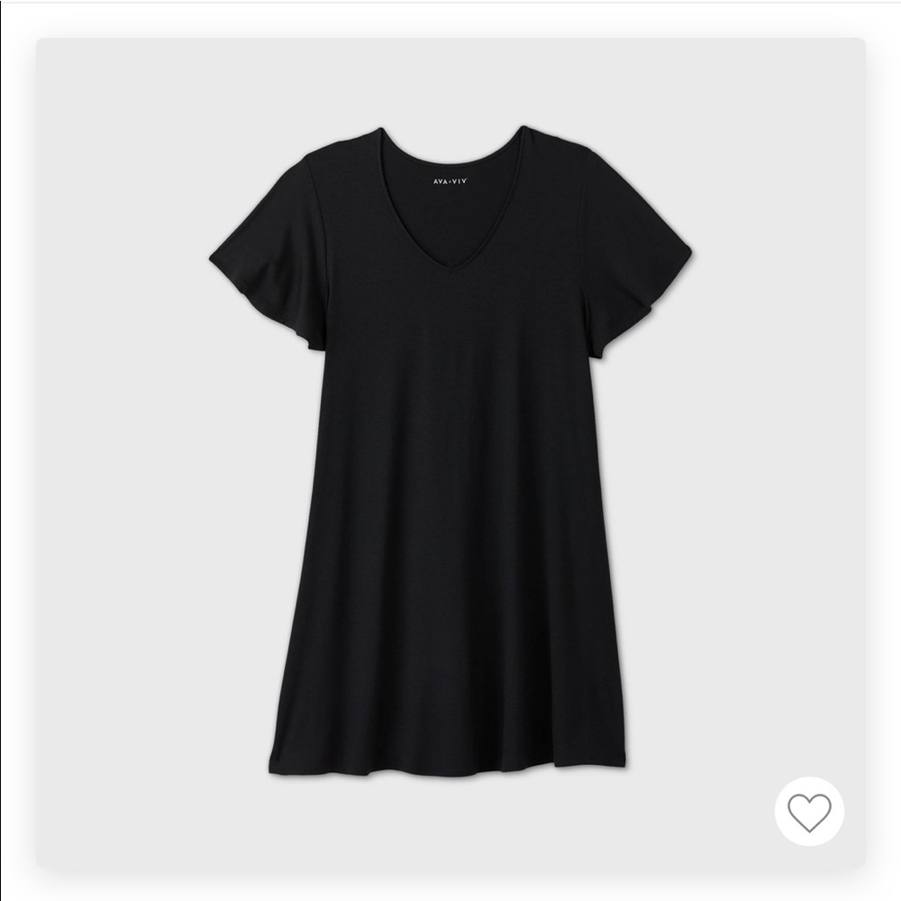 Ava & Viv A line flutter sleeve dress.